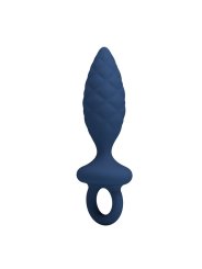 MR PLAY PLUG ANAL TEXTURIZADO CON ANILLA AZUL L
