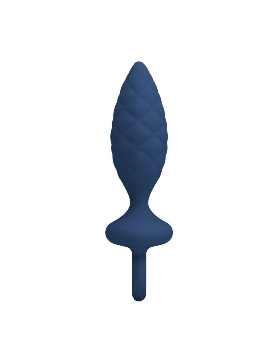 MR PLAY PLUG ANAL TEXTURIZADO CON ANILLA AZUL L