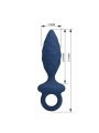 MR PLAY PLUG ANAL TEXTURIZADO CON ANILLA AZUL L