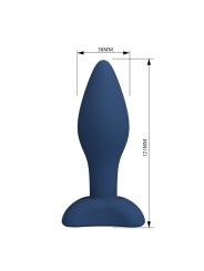 MR PLAY PLUG ANAL CONICO SILICONA AZUL L
