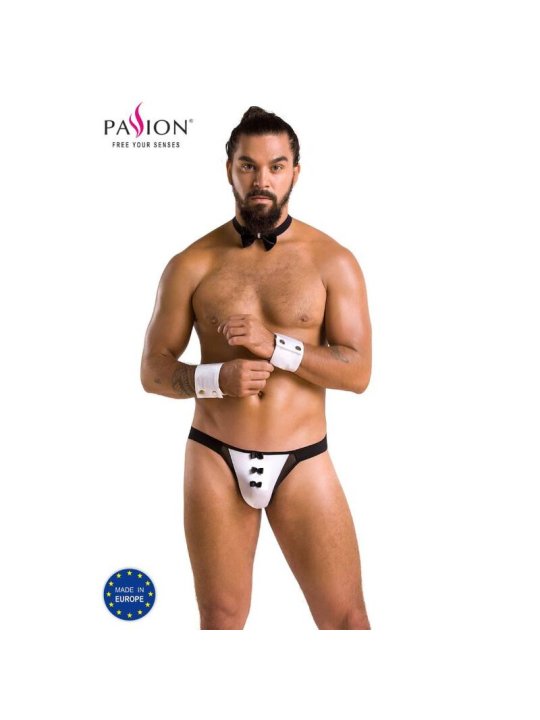 PASSION 036 SLIP ALFROJO NEGRO L XL
