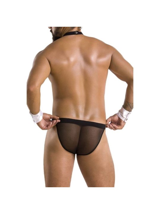 PASSION 036 SLIP ALFROJO NEGRO L XL