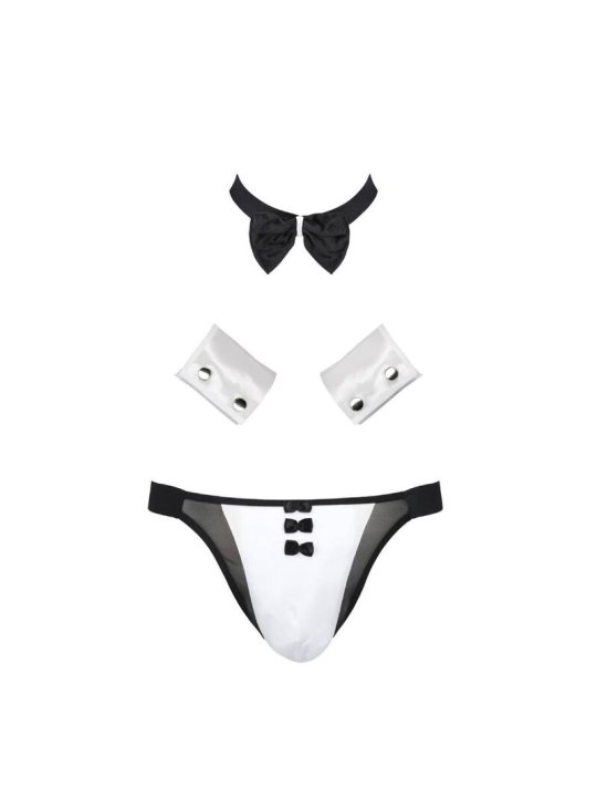 PASSION 036 SLIP ALFROJO NEGRO L XL