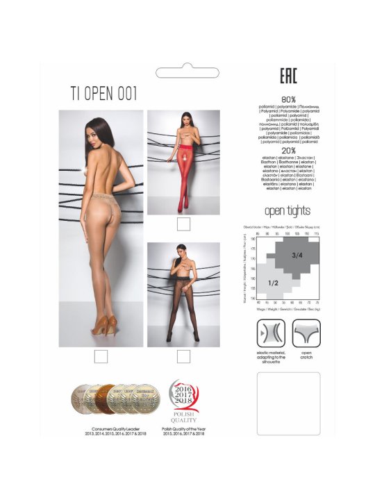 PASSION TIOPEN 001 MEDIAS ROJO 1 2 20 DEN