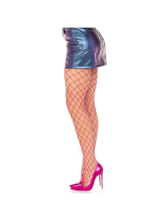 LEG AVENUE PANTIMEDIAS REJILLA DIAMANTE ROSA