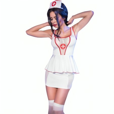 CHILIROSE CR 4160 DISFRAZ ENFERMERA TOP FALDA L XL