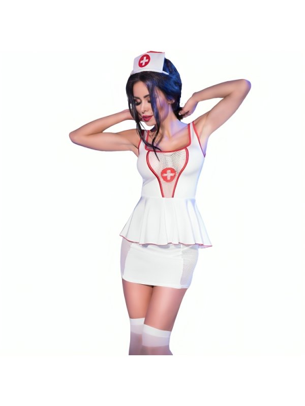 CHILIROSE CR 4160 DISFRAZ ENFERMERA TOP FALDA L XL