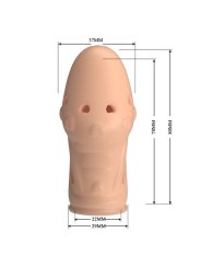 PRETTY LOVE SOCKER FUNDA PARA PENE TEXTURIZADA COLOR NATURAL