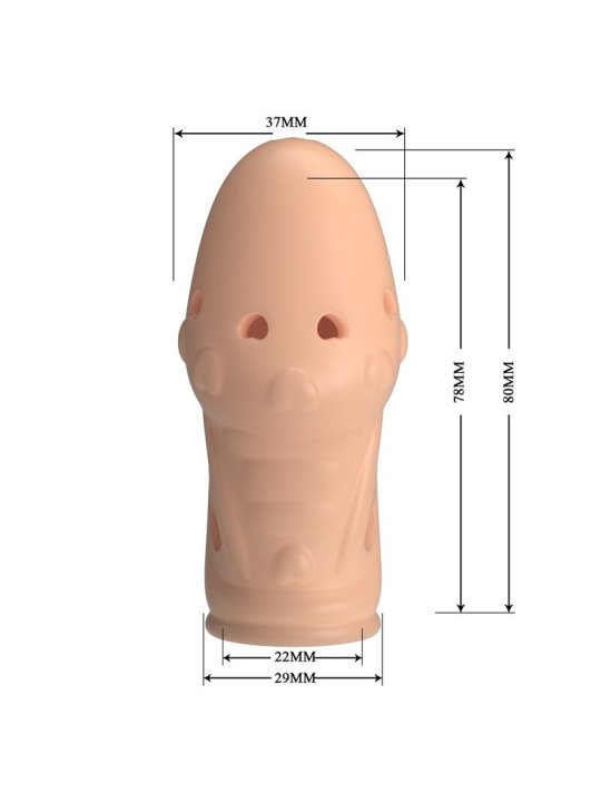 PRETTY LOVE SOCKER FUNDA PARA PENE TEXTURIZADA COLOR NATURAL