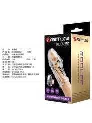 PRETTY LOVE ROCKER FUNDA PARA PENE GET YOUR PENIS THICKER TRANSPARENTE