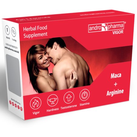 Andropharma Vigor Complemento alimenticio herbal para la libido masculina