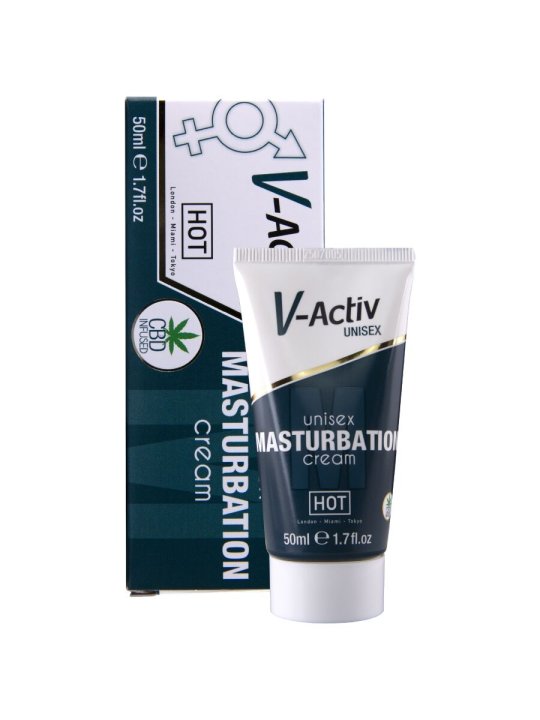 HOT CREMA DE MASTURBACION CON CBD UNISEX 100 ML