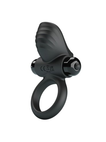 PRETTY LOVE ANILLO VIBRADOR PARA PENE ADRIEN 10 FUNCIONES NEGRO
