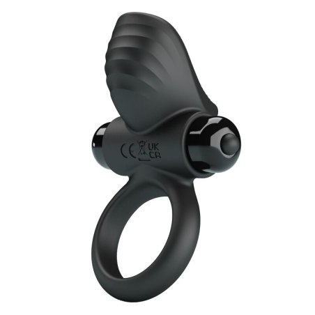 PRETTY LOVE ANILLO VIBRADOR PARA PENE ADRIEN 10 FUNCIONES NEGRO