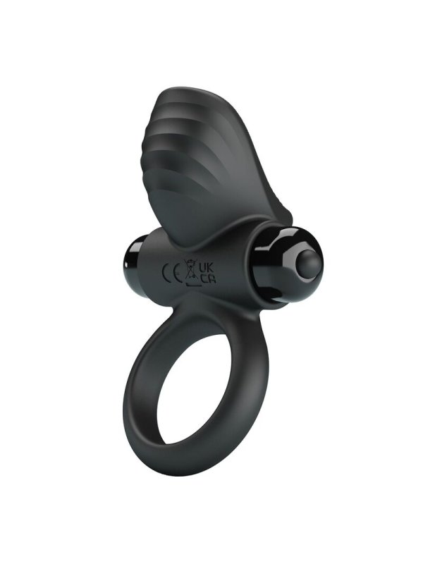 PRETTY LOVE ANILLO VIBRADOR PARA PENE ADRIEN 10 FUNCIONES NEGRO