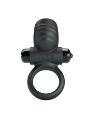 PRETTY LOVE ANILLO VIBRADOR PARA PENE ADRIEN 10 FUNCIONES NEGRO