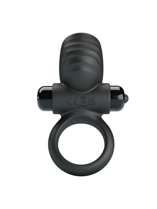 PRETTY LOVE ANILLO VIBRADOR PARA PENE ADRIEN 10 FUNCIONES NEGRO