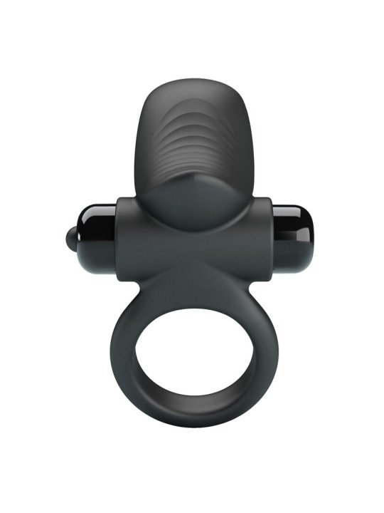 PRETTY LOVE ANILLO VIBRADOR PARA PENE ADRIEN 10 FUNCIONES NEGRO