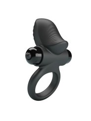 PRETTY LOVE ANILLO VIBRADOR PARA PENE ADRIEN 10 FUNCIONES NEGRO