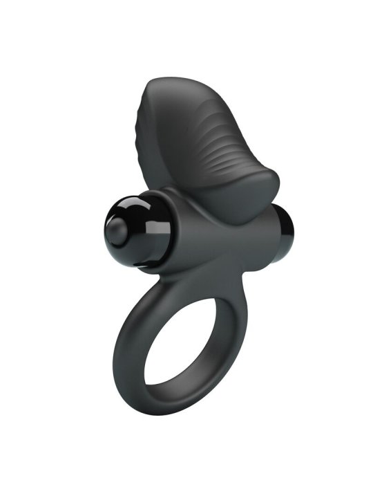 PRETTY LOVE ANILLO VIBRADOR PARA PENE ADRIEN 10 FUNCIONES NEGRO