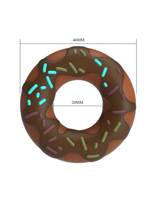 PRETTY LOVE ANILLO PARA PENE SUPER DONUT MARRON