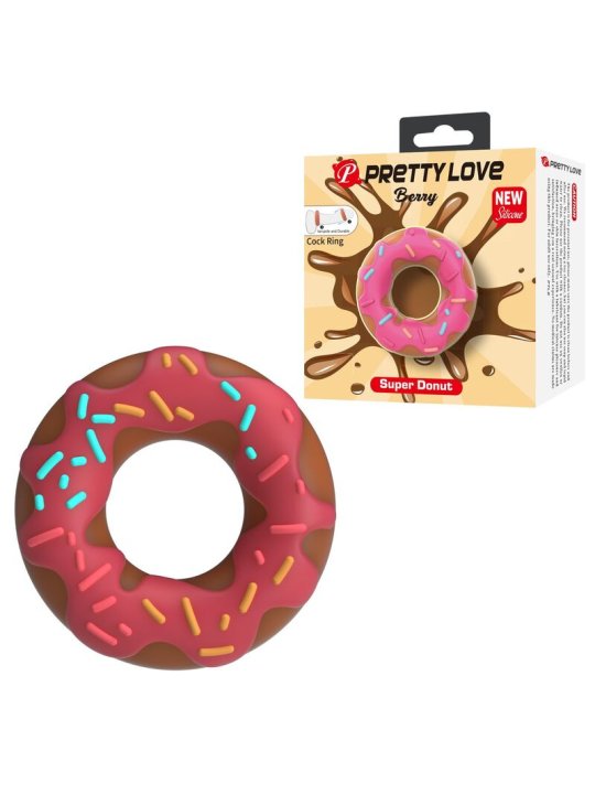 PRETTY LOVE ANILLO PARA PENE SUPER DONUT ROSA