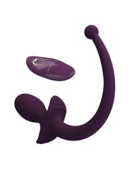 PRETTY LOVE LIOEA PLUG ANAL CON COLA VIBRADOR 12 FUNCIONES COLOR MORADO CONTROL REMOTO