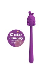 PRETTY LOVE VIBRADOR FLEXIBLE CUTE BUNNY FLIRTING STICK RECARGABLE USB MORADO