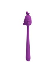 PRETTY LOVE VIBRADOR FLEXIBLE CUTE BUNNY FLIRTING STICK RECARGABLE USB MORADO