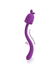 PRETTY LOVE VIBRADOR FLEXIBLE CUTE BUNNY FLIRTING STICK RECARGABLE USB MORADO