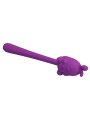 PRETTY LOVE VIBRADOR FLEXIBLE CUTE BUNNY FLIRTING STICK RECARGABLE USB MORADO