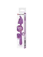 PRETTY LOVE VIBRADOR FLEXIBLE CUTE BUNNY FLIRTING STICK RECARGABLE USB MORADO
