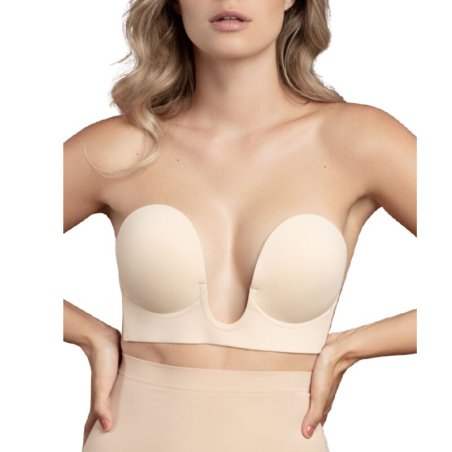 BYE BRA SUJETADOR SIN ASAS EN U BEIGE COPA E