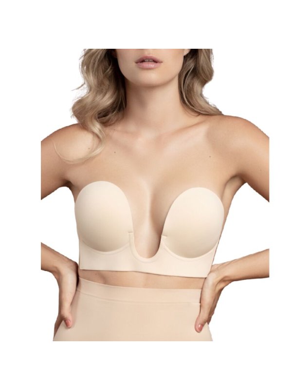 BYE BRA SUJETADOR SIN ASAS EN U BEIGE COPA E