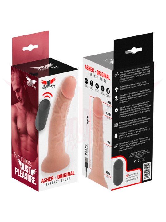 MYTHOLOGY ASHER ORIGINAL DILDO S VIBRADOR COMPATIBLE CON WATCHME WIRELESS TECHNOLOGY