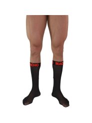 MACHO CALCETINES FINOS NEGRO ROJO TALLA UNICA