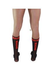 MACHO CALCETINES FINOS NEGRO ROJO TALLA UNICA