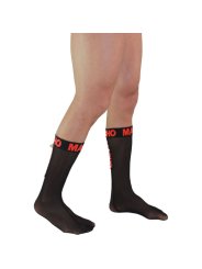 MACHO CALCETINES FINOS NEGRO ROJO TALLA UNICA