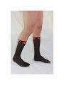 MACHO CALCETINES FINOS NEGRO ROJO TALLA UNICA