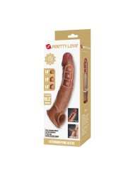 PRETTY LOVE FUNDA EXTENSORA PARA PENE AJUSTABLE 26 CM O 4 CM COLOR MARRON