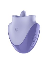 SATISFYER TONGUE DANCER ESTIMULADOR CLITORIANO CON VIBRACION Y PULSACIONES LILA
