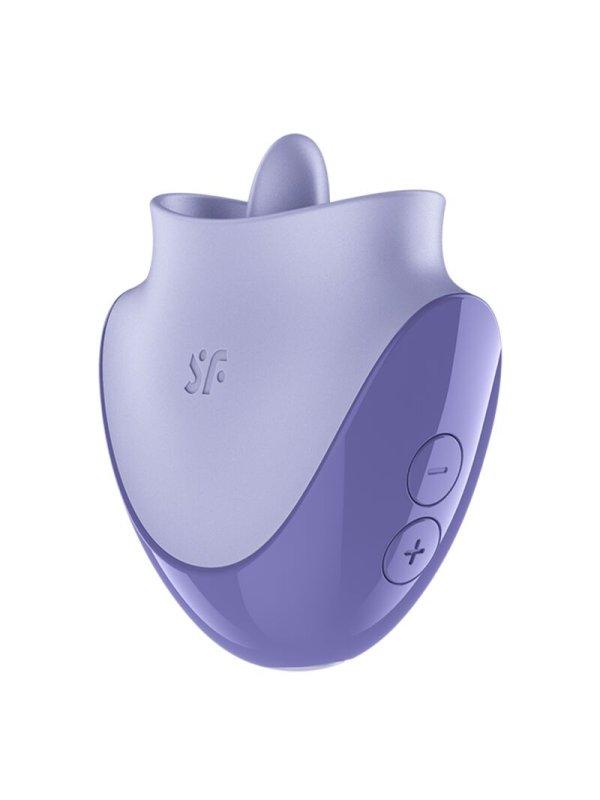 SATISFYER TONGUE DANCER ESTIMULADOR CLITORIANO CON VIBRACION Y PULSACIONES LILA