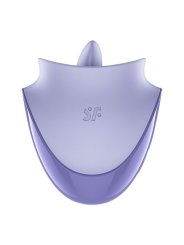SATISFYER TONGUE DANCER ESTIMULADOR CLITORIANO CON VIBRACION Y PULSACIONES LILA