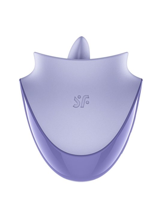 SATISFYER TONGUE DANCER ESTIMULADOR CLITORIANO CON VIBRACION Y PULSACIONES LILA