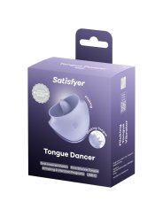 SATISFYER TONGUE DANCER ESTIMULADOR CLITORIANO CON VIBRACION Y PULSACIONES LILA