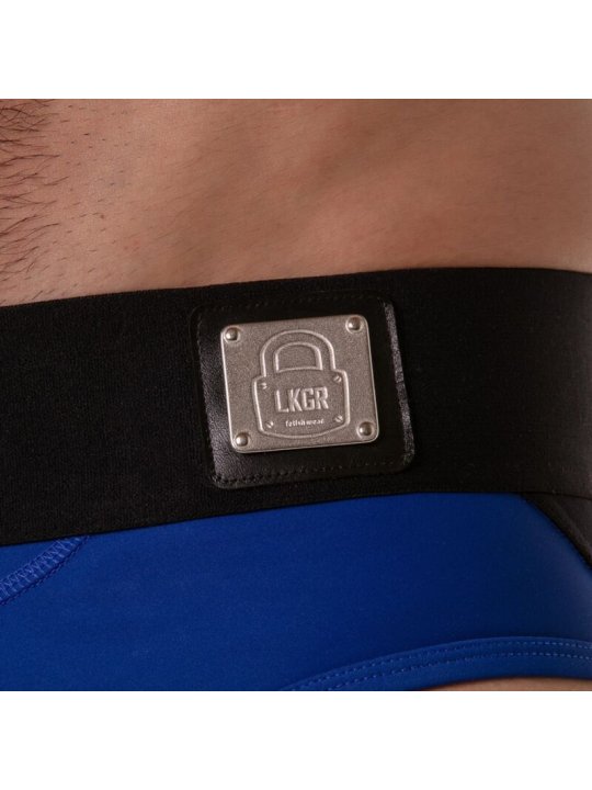 LOCKER GEAR WIDE WAISTBAND JOCK BRIEF AZUL S