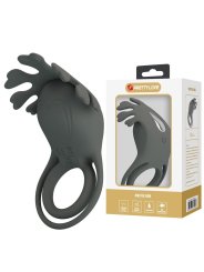 PRETTY LOVE ANILLO VIBRADOR RECARGABLE CON ESTIMULADOR