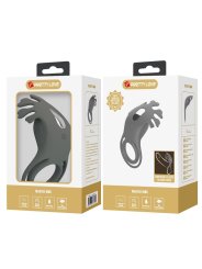 PRETTY LOVE ANILLO VIBRADOR RECARGABLE CON ESTIMULADOR
