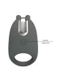PRETTY LOVE ANILLO VIBRADOR RECARGABLE CON ESTIMULADOR DE CONEJO