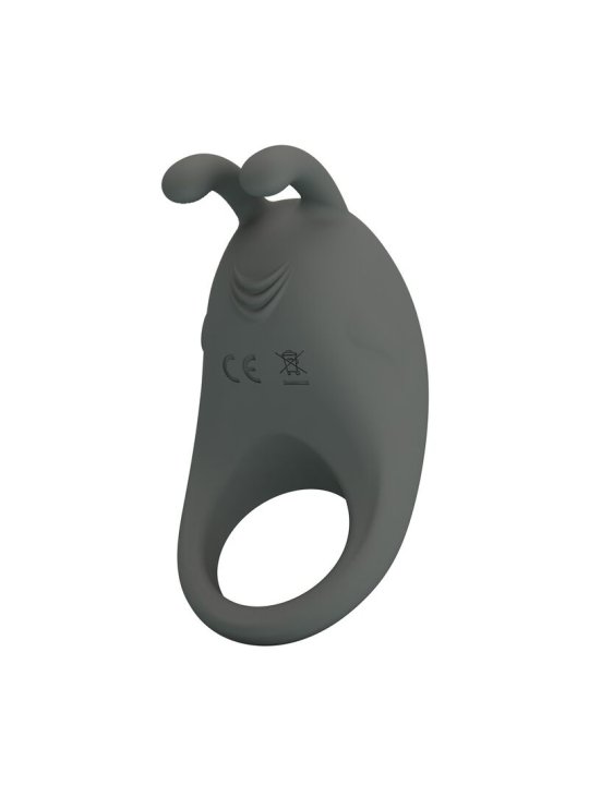 PRETTY LOVE ANILLO VIBRADOR RECARGABLE CON ESTIMULADOR DE CONEJO